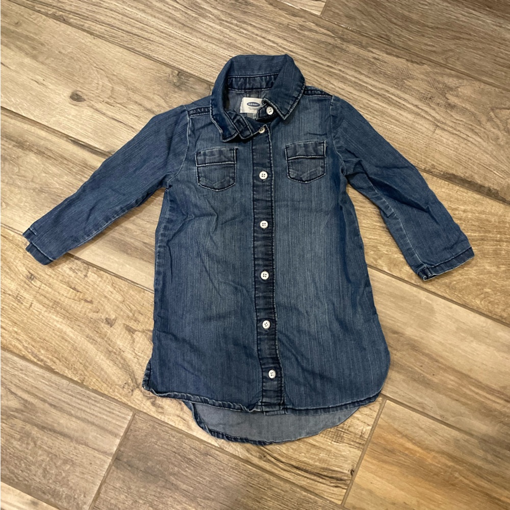 Old Navy Denim Jean Button Down Shirt